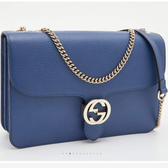 NWT Large Women’s Gucci Interlocking G Leather Bag - Picture 3 of 16